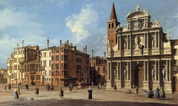 古典的なヴェネツィア Painting - サンタ マリア ゾベニゴ カナレット ヴェネツィア